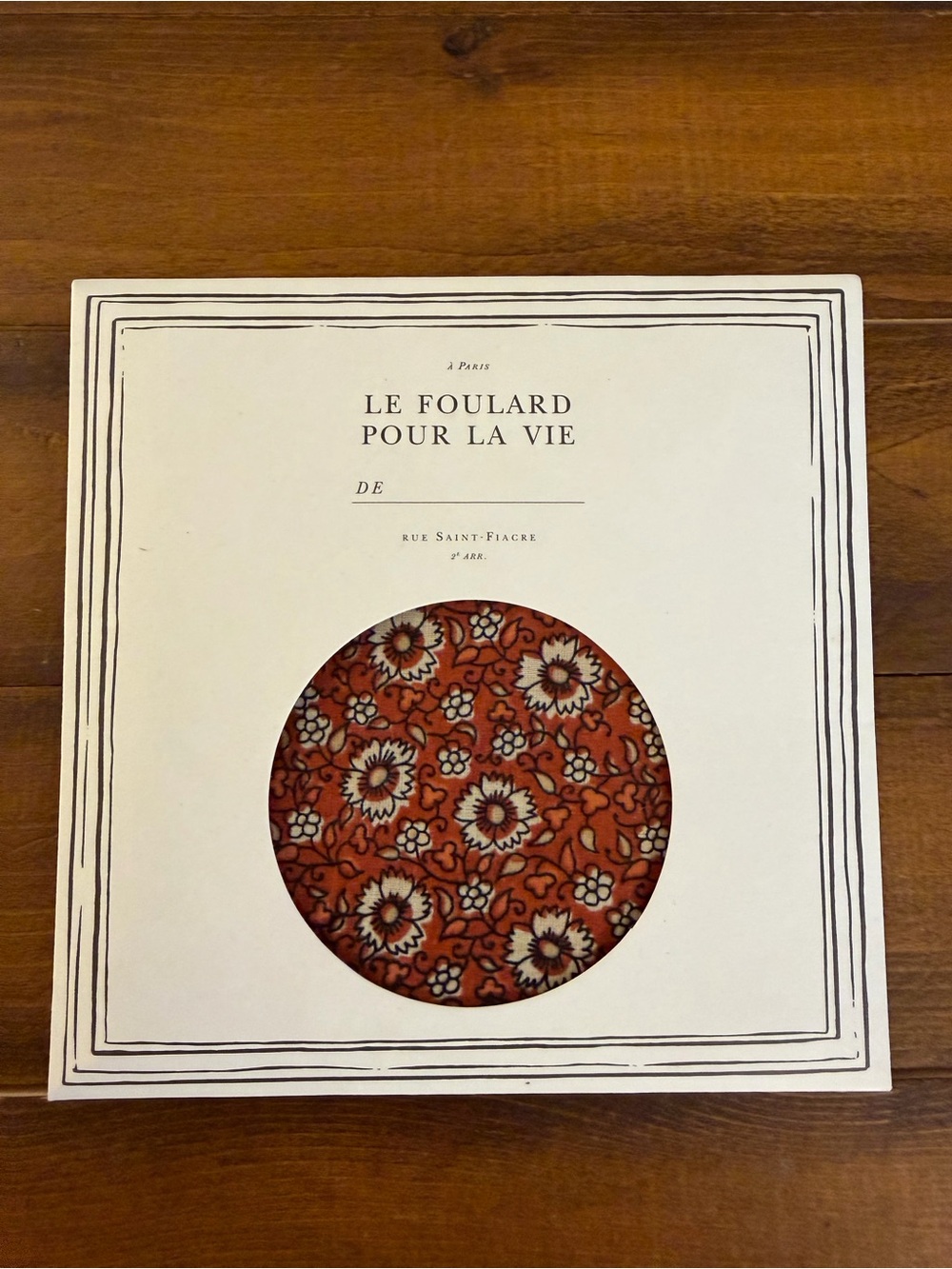 NWT Sezane Floral Scarf - terracotta color